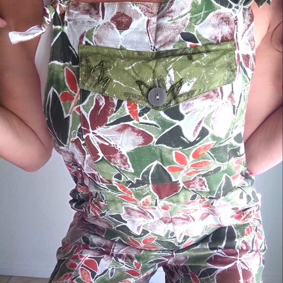 🌱VTG 90s rayon boho jumpsuit - Picture 5 of 7